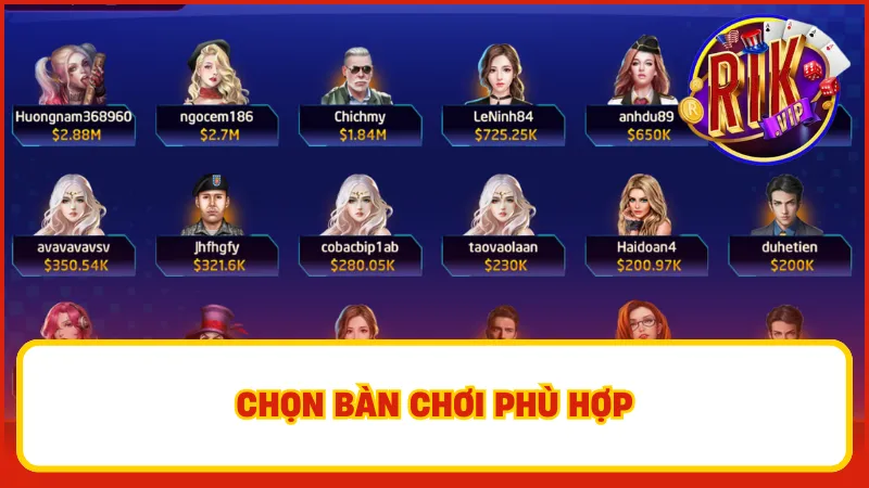Sicbo Mega Win – Rung Xúc Xắc, Ăn Tiền Ngay Cùng Rikvip 4 Bet thủ cần chọn bàn chơi phù hợp với số vốn đang có